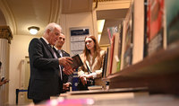 President Vahagn Khachaturyan visits the Ateneo bookstore of Buenos Aires
