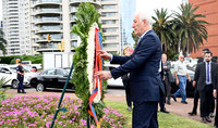 President of the Republic of Armenia pay tribute to the memory of the Genocide victims in Montevideo