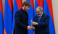 President Vahagn Khachaturyan attends the awards ceremony of the best athletes of the year
