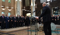 Le président Vahagn Khatchatourian était présent à la réception officielle organisée par la Banque centrale
