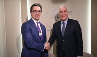 Le président Vahagn Khatchatourian a rencontré le président de la Macédoine du Nord, Stevo Pendarovski