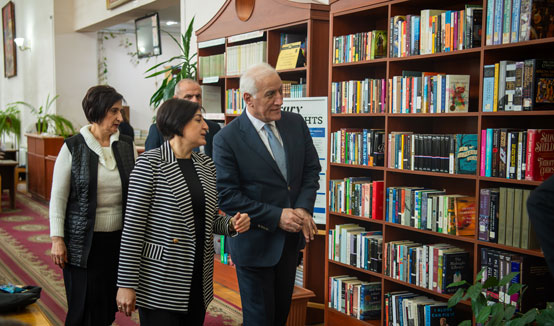 President Vahagn Khachaturyan visited the National Library