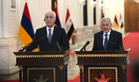 Presidents of Armenia and Iraq made statements for the press