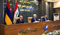 Президент Ваагн Хачатурян выступил с лекцией в Багдадском университете