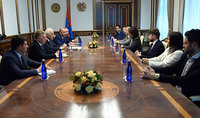 Le président Vahagn Khatchatourian a reçu la délégation conduite par Martine Vassal, Présidente de la Métropole Aix-Marseille-Provence