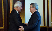 President Vahagn Khachaturyan received the delegation led by Jean-Luc M&eacute;lenchon, Chairman of the "France Unbowed" party of France