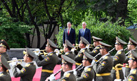 Official Welcoming Ceremony for President of Georgia Mikheil Kavelashvili held at the Presidential Residence