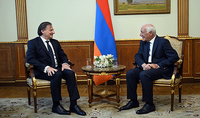 President Vahagn Khachaturyan hosted Ambassador of Italy Alessandro Ferranti