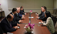 President Vahagn Khachaturyan met with ServiceNow Vice Chairman Nick Tzitzon in New York