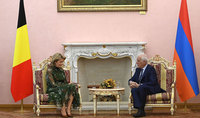 President Vahagn Khachaturyan met with Queen Mathilde of Belgium