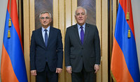 Նախագահ Վահագն Խաչատուրյանն ընդունել է ՀՀ տարածքային կառավարման և ենթակառուցվածքների նախարարության Ջրային կոմիտեի նախագահ Արամազդ Ղալամքարյանին
