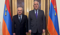 President Vahagn Khachaturyan received Petros Terzian, Member of the Board of Trustees of the Hayastan All Armenian Fund and Chair of the Fund’s Local Body in France