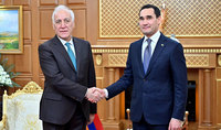 Visite officielle du pr&eacute;sident Vahagn Khatchatourian au Turkm&eacute;nistan