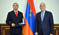 President Vahagn Khachaturyan received Head Coach of Armenia&rsquo;s National Futsal Team Ruben Nazaretyan