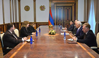 Հանրապետության նախագահ Վահագն Խաչատուրյանն ընդունել է Հայաստանում ԱՄՆ դեսպան Քրիստինա Քվինին