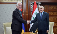 Le pr&eacute;sident de la R&eacute;publique Vahagn Khatchatourian a rencontr&eacute; le pr&eacute;sident de la R&eacute;publique d'Irak Abdul Latif Jamal Rashid