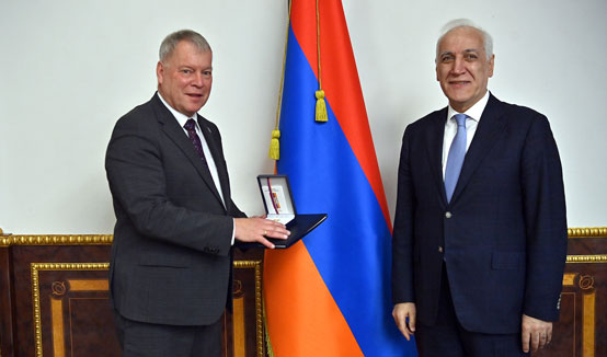 Նախագահ Վահագն Խաչատուրյանն ընդունել է ԵՄ դիտորդական առաքելության ղեկավար Մարկուս Ռիտերին