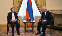 Նախագահ Վահագն Խաչատուրյանն ընդունել է Հայաստանում Իրանի դեսպան Խալիլ Շիրղոլամին
