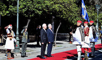 The welcoming ceremony for President Vahagn Khachaturyan took place at the residence of the President of Greece