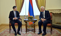 Նախագահ Վահագն Խաչատուրյանն ընդունել է Հայաստանում Հունաստանի արտակարգ և լիազոր դեսպան Խրիստոս Սոֆիանոպուլոսին