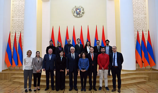 President Vahagn Khachaturyan met with the Delegation of the German Marshall Fund