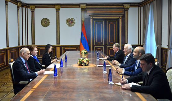 Նախագահ Վահագն Խաչատուրյանը ընդունել է ԵՄ դիտորդական առաքելության ղեկավար Սատու Կոյվուին