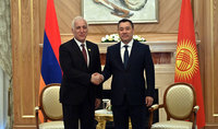 
President Vahagn Khachaturyan met with President of Kyrgyzstan, Sadyr Japarov