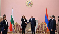 Президент Республики Ваагн Хачатурян встретился с Президентом Болгарии Илианой Йотовой