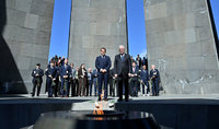 President Vahagn Khachaturyan visited the Tsitsernakaberd Memorial Complex