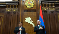 Հանրապետության նախագահ Վահագն Խաչատուրյանը ելույթ է ունեցել 9-րդ գումարման Ազգային ժողովի առաջին նիստի մեկնարկին