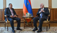 Նախագահ Վահագն Խաչատուրյանն ընդունել է Համահայկական խաղերի համաշխարհային կոմիտեի նախագահ Իշխան Զաքարյանին