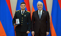 Ceremony of Awarding State Honors Held at the Presidential Residence on the Occasion of Independence Day