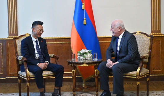 Նախագահ Վահագն Խաչատուրյանն ընդունել է Հայաստանում Չինաստանի դեսպան Լի Սինվեյին