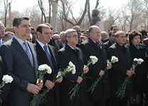 President Serzh Sargsyan paid tribute to the memory of Andranik Margarian