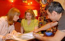 First Lady Rita Sargsyan and First Lady of Georgia Sandra Roelofs visited Nour’s studio