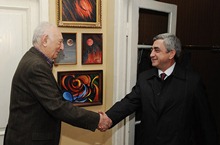 Serzh Sargsyan visited the member of the RA Academy of Sciences, state and public figure Sergei Hambardzumian