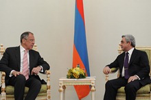 President Serzh Sargsyan received today the Minister of Foreign Affairs of the Russian Federation Sergei Lavrov