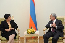 Serzh Sargsyan received the Minister of Foreign Affairs of the Republic of Cyprus Erato Kozakou-Marcoullis
