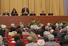 Серж Саргсян принял участие в общем годичном собрании Национальной академии наук РА