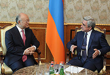 Serzh Sargsyan received the Director General of IAEA Yukiya Amano