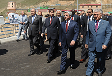 President Serzh Sargsyan conducted working visits to Kotayk and Gegharkunik marzes