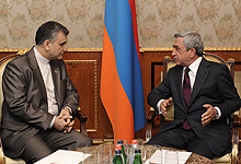 Серж Саргсян принял для прощальной встречи посла Исламской Республики Иран в Республике Армения