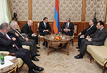 President Serzh Sargsyan received the Co-Chairs of the OSCE Minsk Group