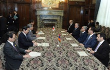 Serzh Sargsyan met with the Speaker of the House of Representative of Japan Takahiro Yokomichi
