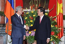 In Vietnam there took place a meeting between Presidents Serzh Sargsyan and Truong Tan Sang