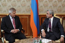 President Serzh Sargsyan received the Chairman of the National Bank of Poland Marek Belka