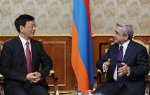Serzh Sargsyan received Procurator- General Cao Jianming of the Supreme People's Procuratorate of China