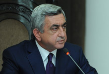 Speech of President Serzh Sargsyan at the extraordinary session of the Government