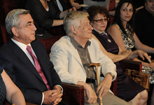 President Serzh Sargsyan watched Shakespeare’s King John performance at the G. Soundukian Theater