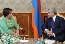 Serzh Sargsyan received the Minister of National Defense of the Republic of Lithuania